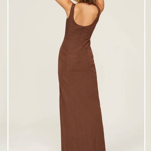 STAUD BROWN MAXI DRESS - Picture 3 of 4